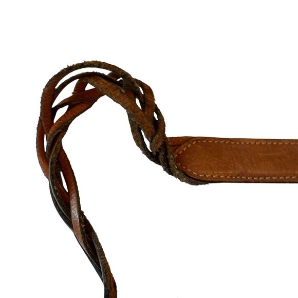 Patricia Nash Cavallina Tooled Leather Retro Saddle Bag Purse Florence Tan - Picture 12 of 16